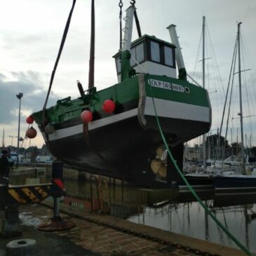 Loup des mers bateau de pêche